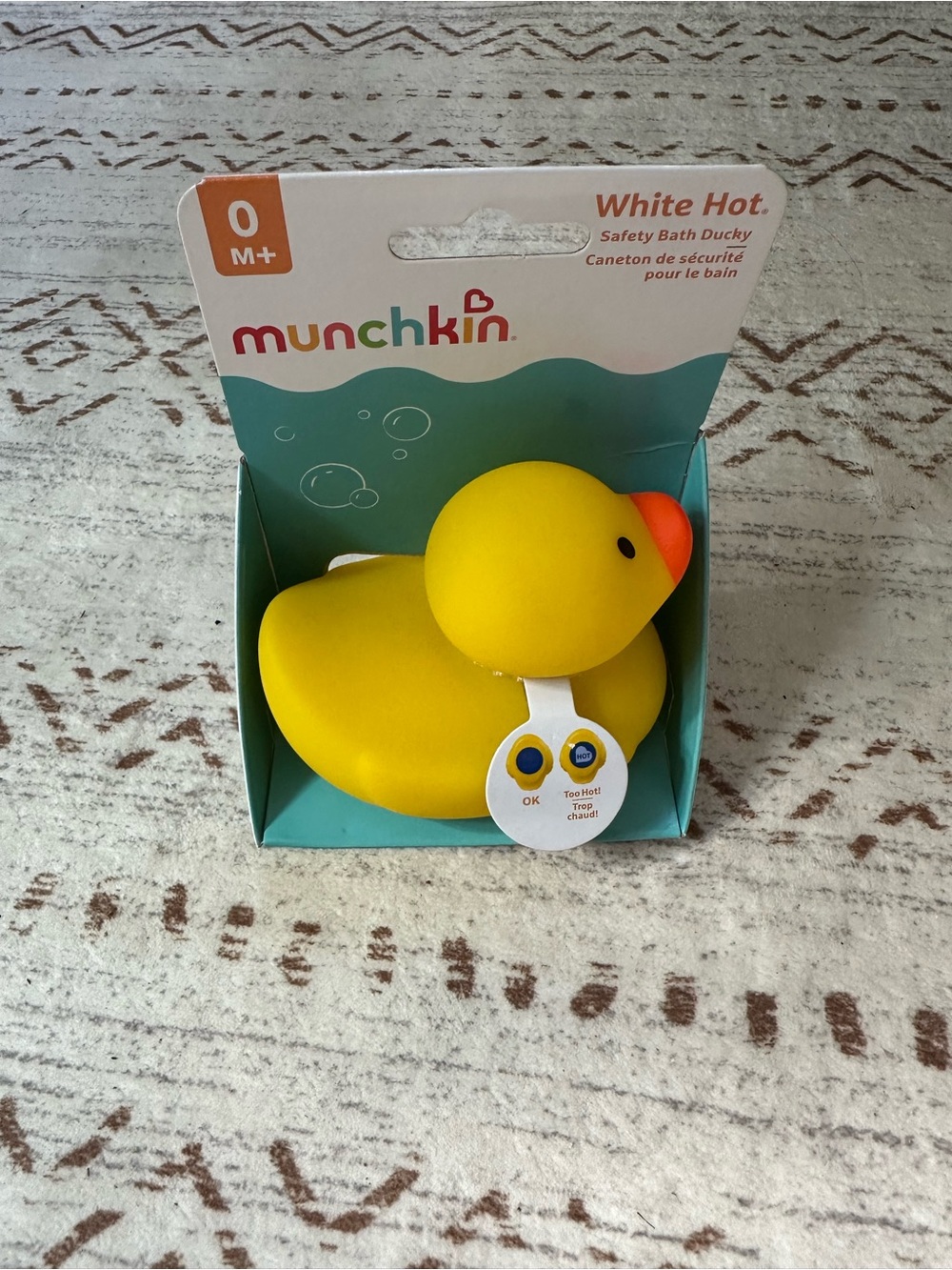 Munchkin Yellow and Orange White Hot Bath Duck